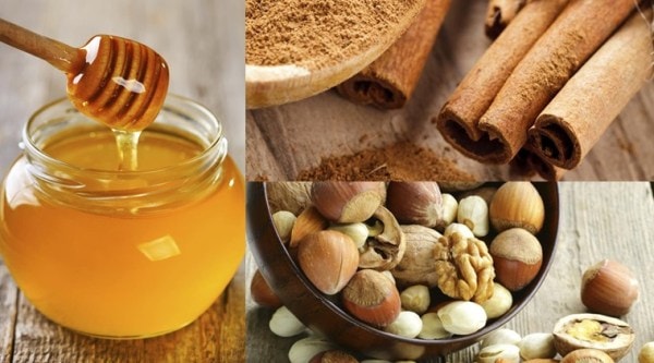 Ginger and honey are rich in antibacterial properties while nuts are a good source of vitamins and fibre. (Source: Thinkstock)