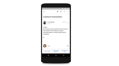 Google’s Inbox app will show automated replies to email written by AI