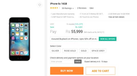 Snapdeal to give 50% buyback offer on Apple iPhone 6s, iPhone 6s Plus