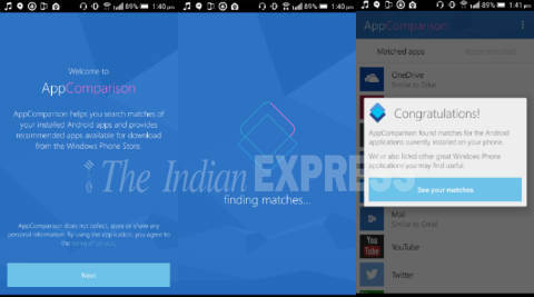 Microsoft launches a new AppComparison app on Google Play Store