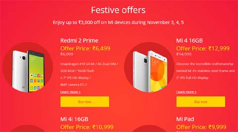 Xiaomi’s ‘Re 1 flash sale’, Micromax exchange offer and other top diwali deals