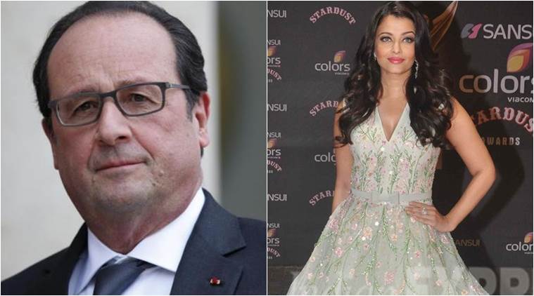 Aishwarya Rai Bachchan, French president, François Hollande, François Hollande aishwarya, Aishwarya Rai, Aishwarya Rai Bachchan news, Aishwarya Rai Bachchan films, Aishwarya Rai Bachchan upcoming film, entertainment news