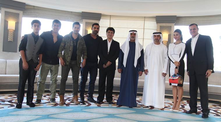John Abraham, Varun Dhawan, Jacqueline Fernandez, Dishoom, Abu Dhabi, Dishoom Abu Dhabi, Dishoom cast, entertainment news