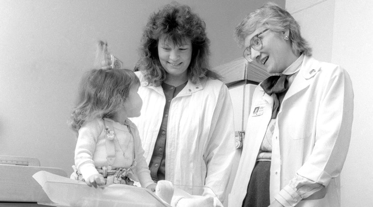 From L to R: Nicole Frye, Rose Frye and Lynn Bartos. (Source: AP)