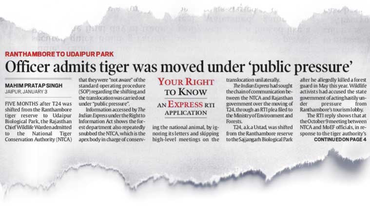 The Indian Express report of January 4.