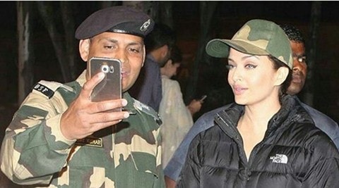 Aishwarya Rai Bachchan obliges jawans with selfies at  the Attari border, see pic