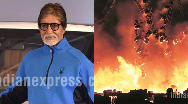 Amitabh Bachchan, Make in India event, Make in India event fire, Make in India fire, Make in India fire news, Amitabh Bachchan make in india, Amitabh Bachchan news, Amitabh Bachchan make in india news, entertainment news