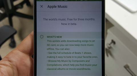 Apple Music on Android will now let users save music to an SD card