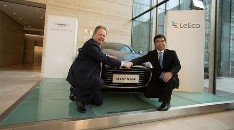 LeEco and Aston Martin collaborate to create futuristic electric vehicles