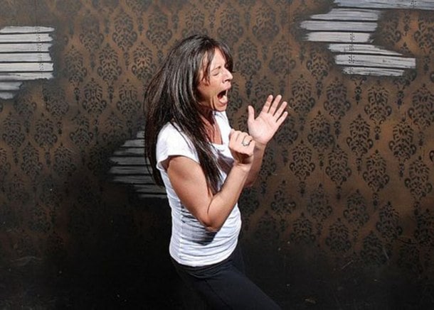 Photos People Caught On Camera At Their Scariest In A Haunted House And The Expressions Are