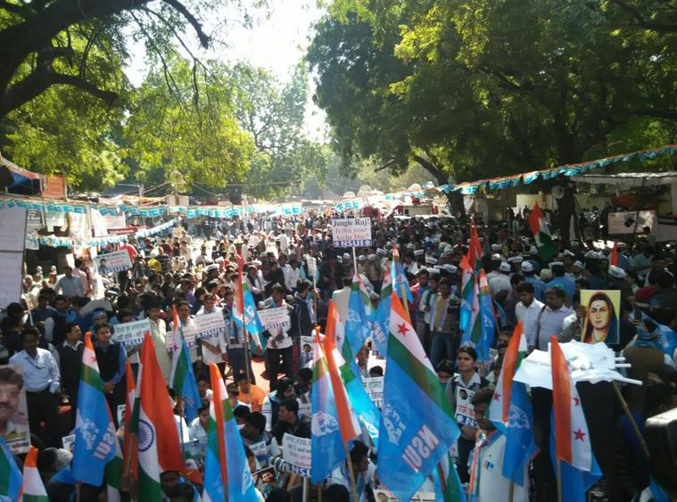 Jantar Mantar, Jantar Mantar Protest, NGT, National Green Tribunal, ban on protest at Jantar Mantar, protestors, protests sites in India, GST Protests, Student protests, political protest, India News, Indian Express