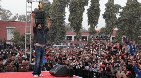 Students protest at Shah Rukh’s event in Delhi