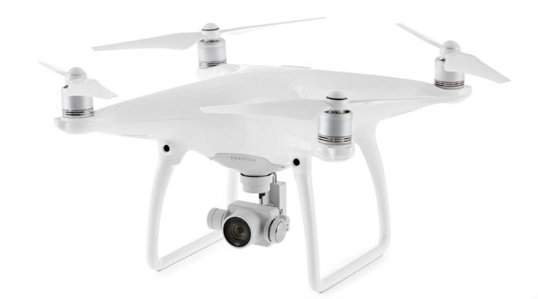 DJI Phantom 4 with advanced sensing technology, 4K camera ...