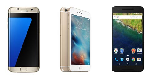 Here’s how Samsung Galaxy S7 edge stack against iPhone 6s Plus, Nexus 6P