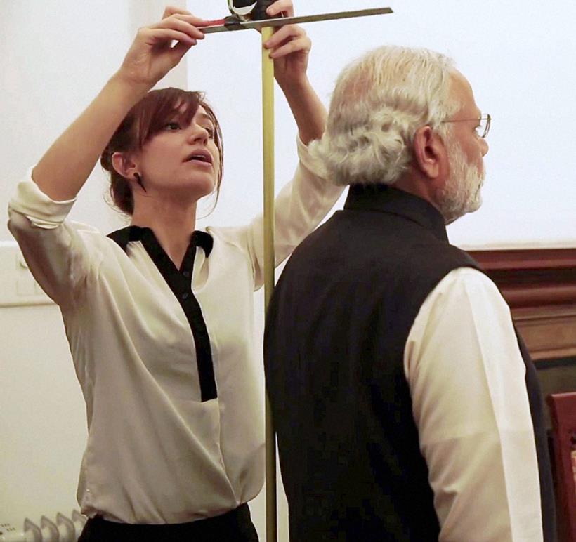 Narendra Modi gets himself measured for Madame Tussauds Narendra modi, Narendra Modi Madame Tussauds, Modi Madame Tussauds, Modi Wax statue, modi enter Madame Tussauds, Madame Tussauds, Modi wax statue Madame Tussauds, Narendra modi wax Statue, Pm Modi, Pm modi wax Statue, pm modi Madame Tussauds, pm modi enter Madame Tussauds, pm modi statue, modi pics, modi photos