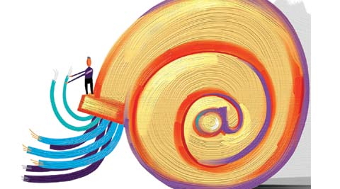 National  Optical Fibre Network project: Fast internet, slow implementation - The Indian Express