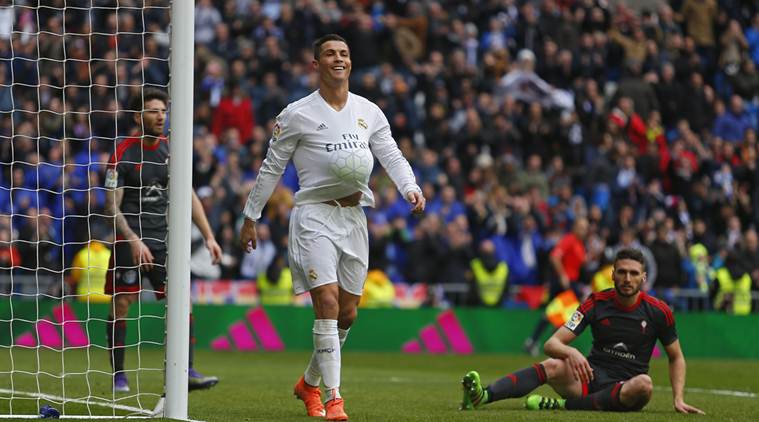 Cristiano Ronaldo, Ronaldo, Lionel Messi, Messi, la Liga, Real Madrid, Real Madrid vs Celta Vigo, Real Madrid 7-1,La liga top scorer, Real Madrid news, La Liga matches, La Liga results, La Liga standings, Ronaldo goals, Ronaldo news, Football news, Football updates, Football