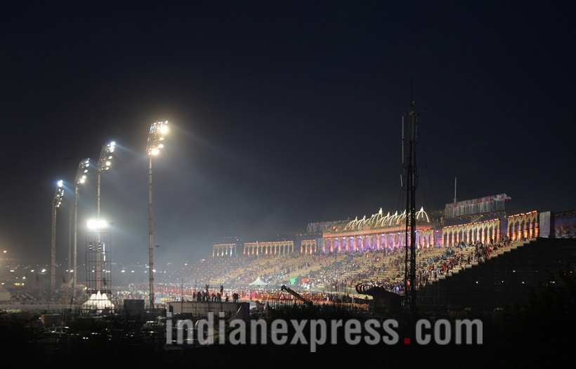 world culture festival, world cultural festival, sri sri, ravi shankar, art of living foundation, sri sri ravi shankar, sri sri world culture festival, ngt fine sri sri, sri sri event yamuna bank, yamuna floodplain world culture festival, world culture festival stage, world culture festival photos, art of living, art of living 35 years, wcf photos, sri sri photos, india news, latest news