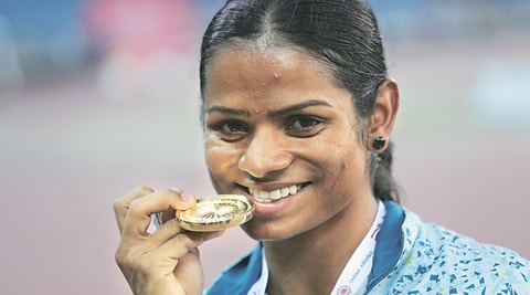 At end of long journey, Dutee Chand’s 100-m record  burst