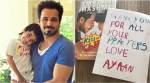 Emraan 's son sends 'Thank You' note to Bollywood for 'The Kiss Of Life' Emraan 's son sends 'Thank You' note to Bollywood for 'The Kiss Of Life'