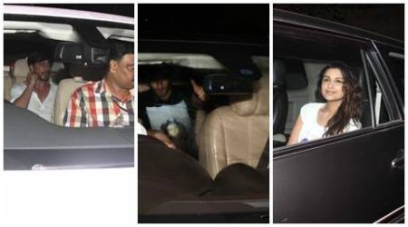 Fan special screening: Parineeti, Ranveer, Madhuri watch SRK film