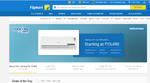 Flipkart has deals on AC, refrigerators, coolers and more: Check them out
