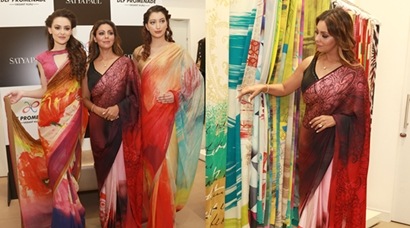 Shah Rukh Khan's wife Gauri unveils sari collection in New Delhi