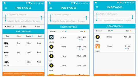 Instago: An app to get the better of surge pricing