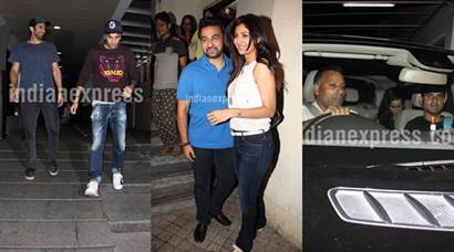 Ranbir Kapoor, Aditya Roy Kapur, Shraddha Kapoor's late night outing
