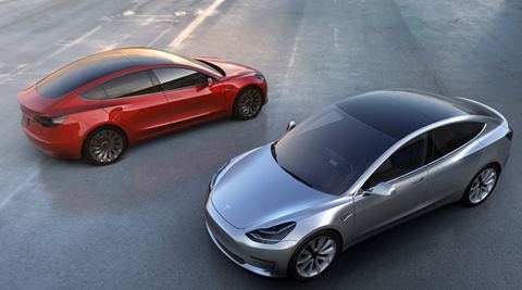 Tesla unveils $35,000-Model 3 with range of 215 miles, pre-ordering to start in India