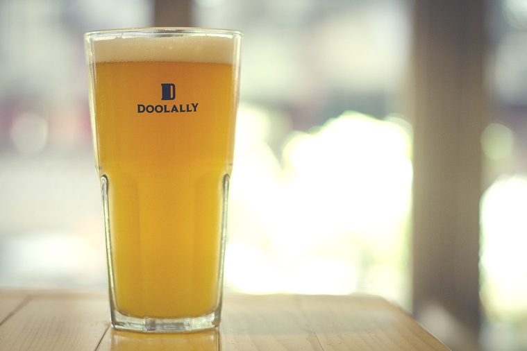 The Belgian Witbier at Doolally has a citrusy, lemonade-y tang.