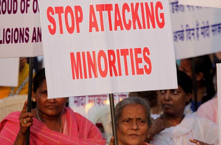 "WAKE UP INDIA" a Protest Rally against the Violence & oppression on Minorities, Churches, Nun and Christians organize by Christian reform united people association along with Other Organizations, Churches and Institutions at Azad Maidan on Friday. Express photo by Prashant Nadkar, Mumbai, 27/03/2015