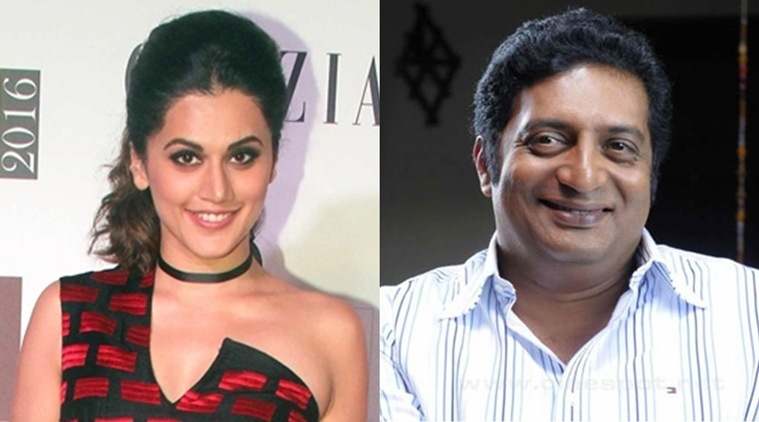 Taapsee Pannu, Prakash Raj, Prakash Raj next movie, Taapsee Pannuj next movie, Taapsee Pannu news, Prakash Raj news, Salt and Pepper, Entertainment news