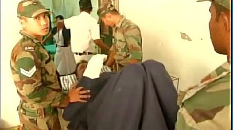 Injured jawans being treated at a hospital. (Source: ANI)