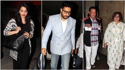 Aishwarya Rai Bachchan watches Abhishek's Housefull 3 with Helen and Salim Khan, see pics