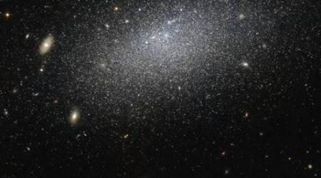 Hubble clicks a mysterious solitary dwarf galaxy