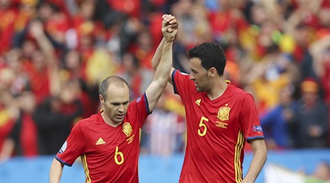 Euro 2016: ‘Magical’ Andres Iniesta is key for  Spain, says team-mate Sergio Busquets