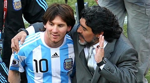 Lionel Messi fails to match Diego Maradona success in  Argentina shirt