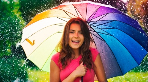 Funny time in summer rain