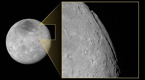 NASA spots ‘Super Grand Canyon’ on Pluto’s moon
