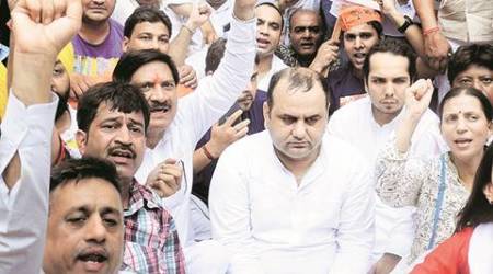 Murder of NDMC official: BJP MP Girri on hunger strike outside Kejriwal’s house, seeks debate