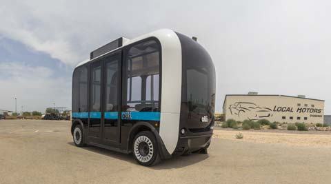 IBM Watson-powered electric vehicle Olli unveiled by Local Motors
