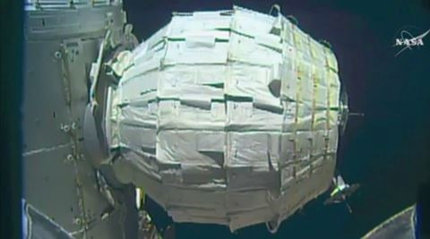 NASA astronaut to enter human-habitat ready module in space