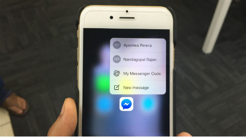 Facebook Messenger on iOS now supports 3D Touch