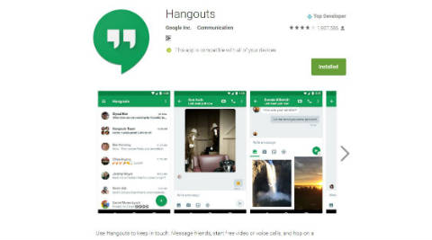 Google Hangouts for Android gets support for video message replies