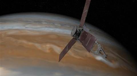 NASA’s Juno spacecraft loops into Jupiter’s orbit