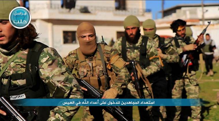 Syria, militant, militant commander, Jabhat Fateh al Sham, former Al Qaeda, aerial raid, Abu Omar Saraqeb, world news, indian express
