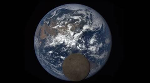 Moon photobombs Earth again in new NASA image!
