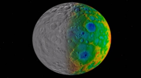 NASA’s Dawn discovers huge craters missing from dwarf planet Ceres