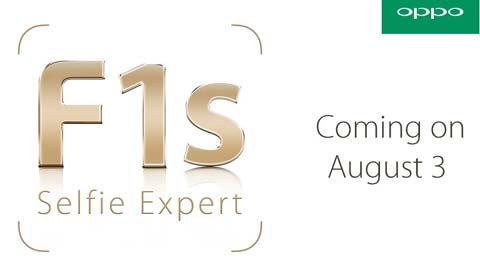 Oppo F1s selfie-focused smartphone to launch on August 3 in India